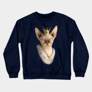 Royal Sphynx cat Crewneck Sweatshirt